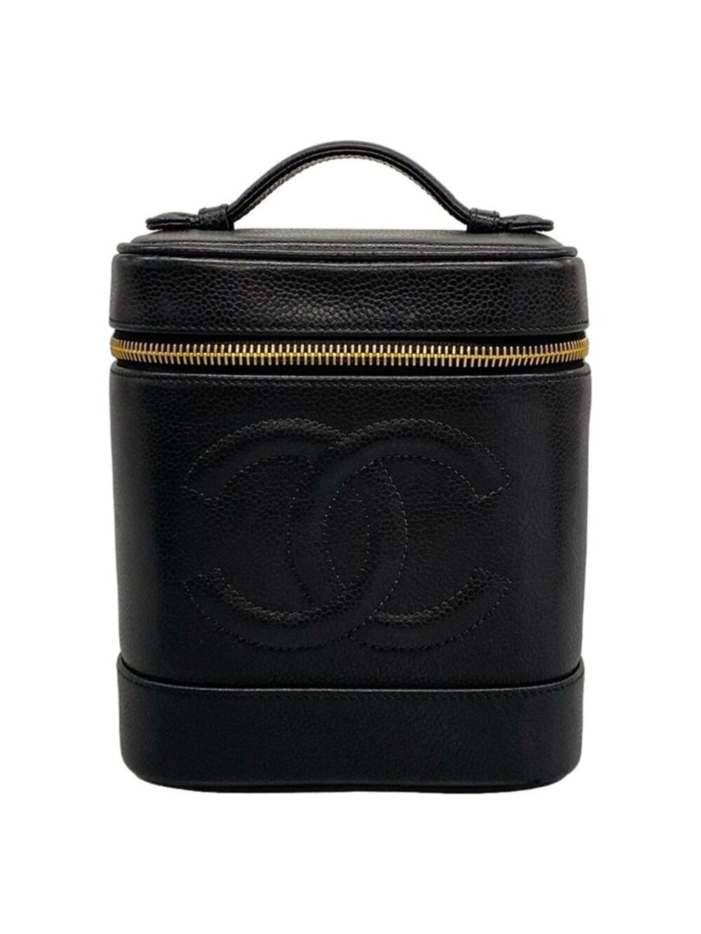 Chanel Vanity Bag Black Gold